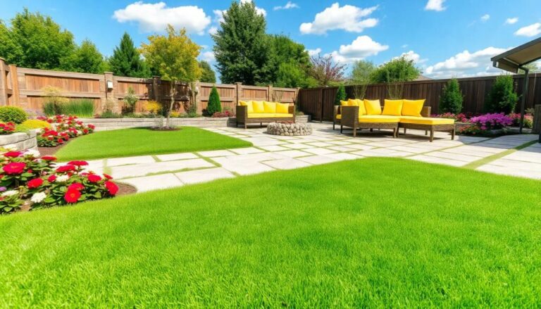 Artificial grass and paving ideas for your backyard