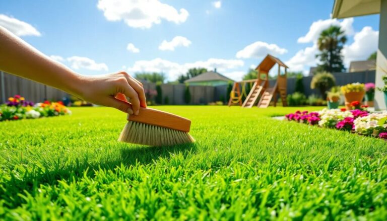 Artificial grass brush