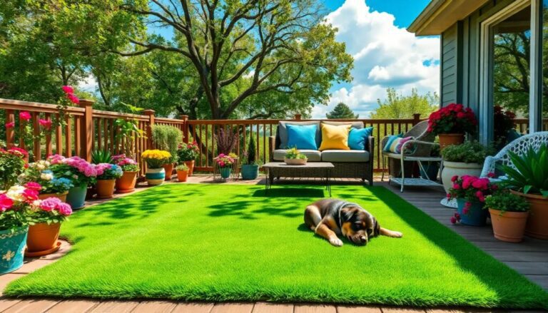 Artificial grass outdoor rug for your patio