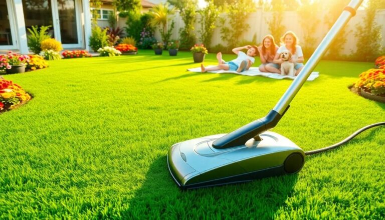 Artificial grass vacuum guide
